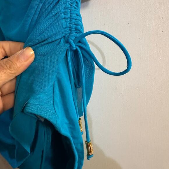 NWT SPANX Sultry Sweetheart One Piece
Swimsuit Aquamarine Blue Ruched Size 6 - Picture 9 of 12